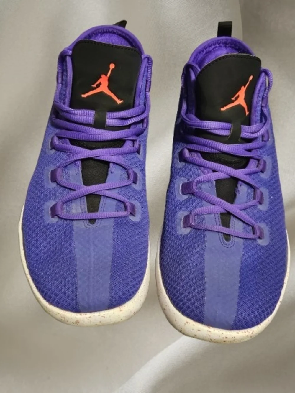 $30 Jordan Men's Purple Sneakers with Coral Jumpman